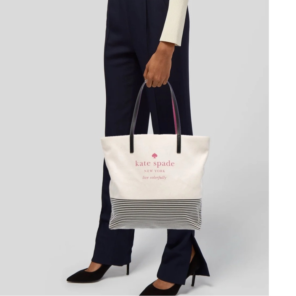 Kate Spade Striped Tote - Picture 3 of 8